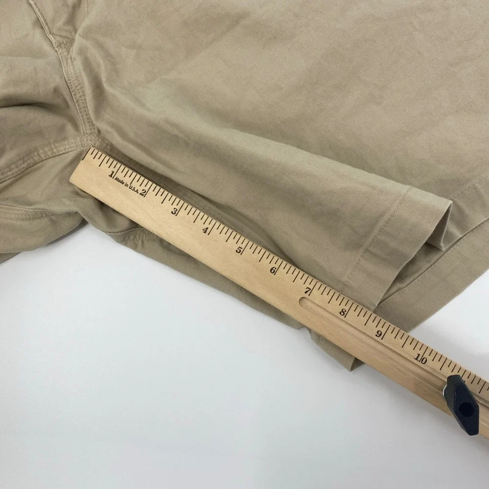 Duluth Flex Ballroom Khakis Shorts Mens Tag 40 Fits 39 Tan Stretch Utility Work